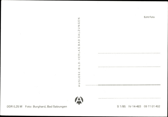Postcard Stadtlengsfeld in Thuringia, diet sanatorium