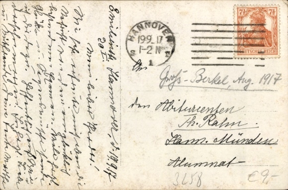 Photo Postcard Aerzen in the Weserbergland, local area, church