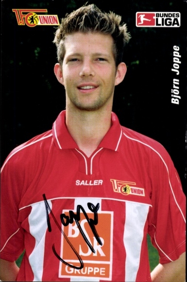 Autogrammkarte Fußballer Björn Joppe, 1. FC Union Berlin, Autogramm