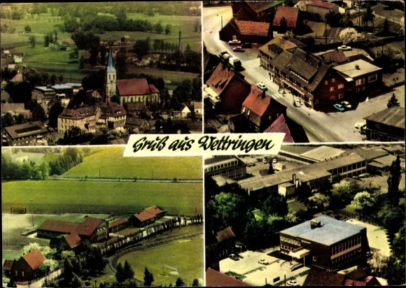 KP Wettringen w Münsterland, częściowe widoki, zdjęcie lotnicze