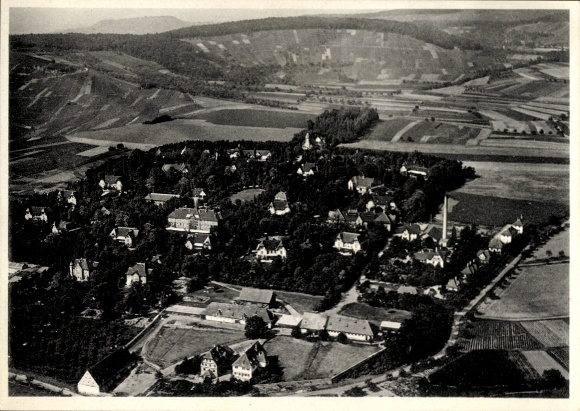 KP Weinsberg w dzielnicy Heilbronn, zdjęcie lotnicze