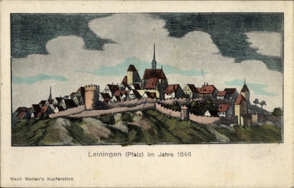 Artysta KP Merian, Leiningen w Hunsrück, Leiningen w 1646 r.