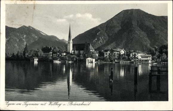 10 old PCs Tegernsee, Rottach Egern in the district of Miesbach Oberbay, various views