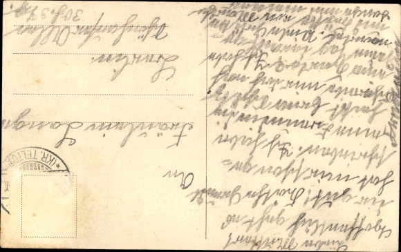 Ansichtkaart Gütergotz Stahnsdorf Brandenburg, hoeve, kerk