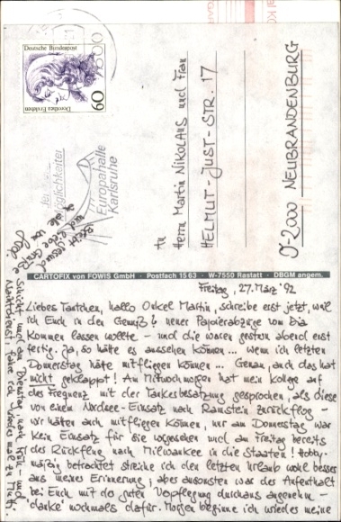 Postcard fighter aircraft of the German Air Force, Tornado
