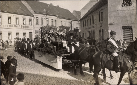 Zdjęcie KP Belgern Schildau w Saksonii, Wurzener Straße, korowód, opowieść Emil Petzold