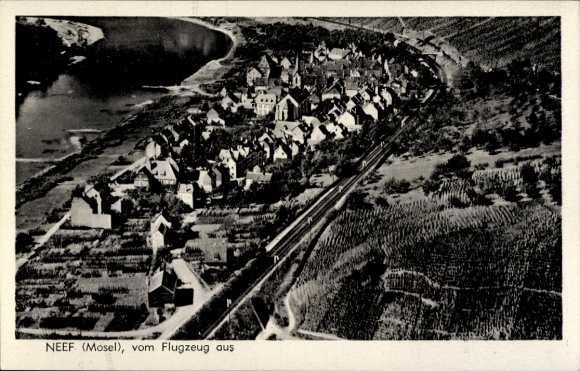 Ak Neef aan de Moezel, luchtfoto