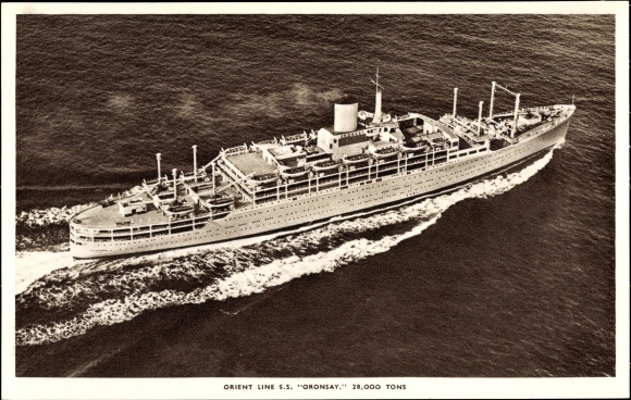Ak Steamer RMS Oronsay, Steamboat, Orient Line
