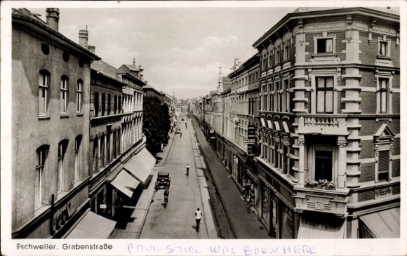 Postcard Eschweiler North Rhine Westphalia, Grabenstrasse