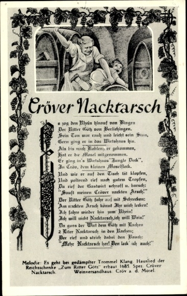 Song Postcard Cröver Nacktarse