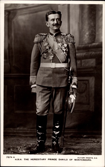 Postcard The Hereditary Prince Danilo of Montenegro