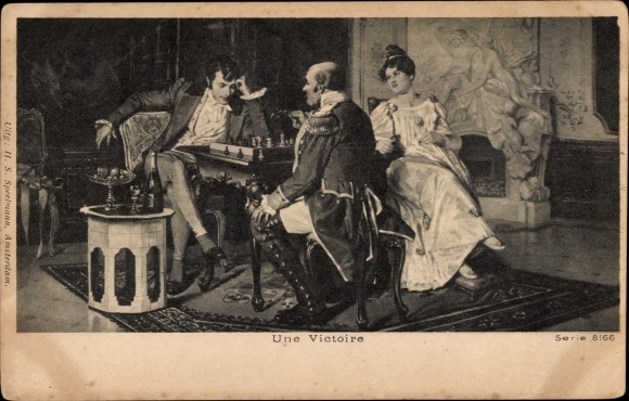 Artist PC Priechenfried, H., Une Victoire, chess player
