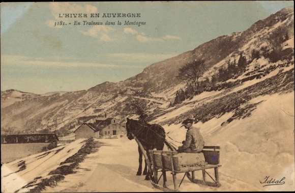 KP Puy de Dôme, En Traineau dans la Montagne, zespół sań