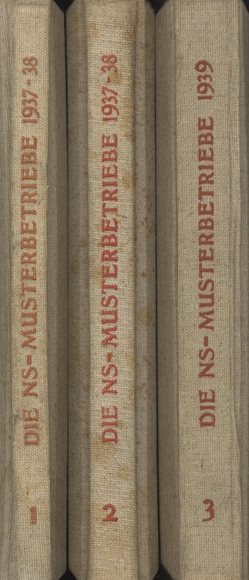 3 Raumbildalben Die NS-Musterbetriebe 1937-39,  Bände 1-3, 510 Stereofotos 