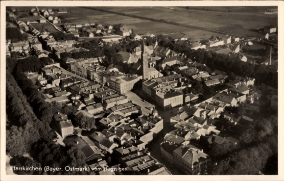 Photo Pfarrkirchen in Lower Bavaria, aerial photograph