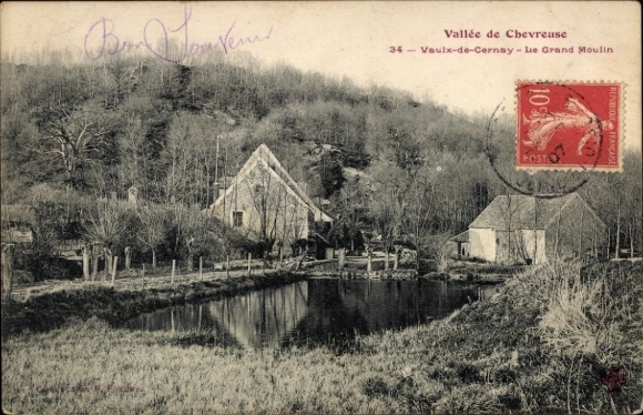 PC Vaux de Cernay Yvelines, Vallee de Chevreuse, Grand Moulin