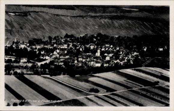 Ak Maring Noviand an der Mosel, Fliegeraufnahme