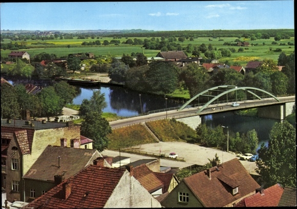 PC Oderberg in the Mark, panorama, bridge, river