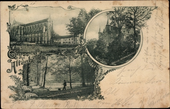Ak Altenberg Odenthal Bergisches Land, Dom, Schloss, Waldpartie