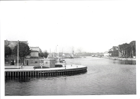 zdjęcie Kaliningrad Królewiec Prusy Wschodnie, odcinek rzeki, 1937
