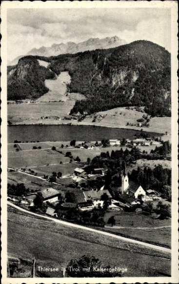 Ak Thiersee in Tirol,  Tirol, Kaisergebirge, Landschaft, 