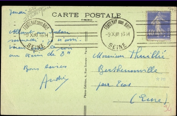 Postcard Fontenay sous Bois Val-de-Marne, La Rue du Parc