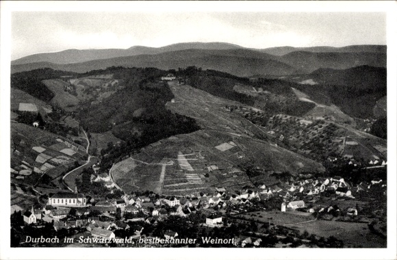 Ak Durbach in Baden, Fliegeraufnahme