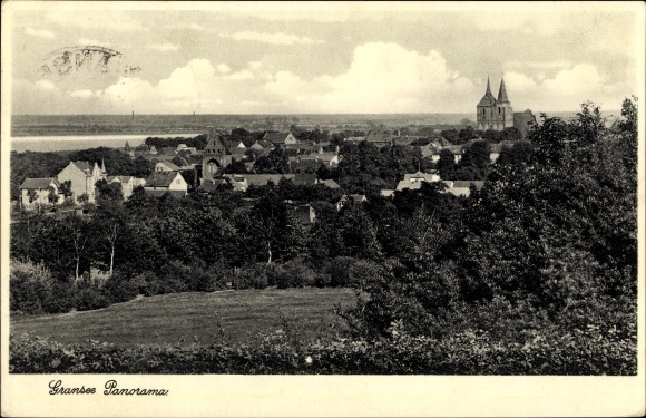 Postcard Gransee in Brandenburg, Panorama
