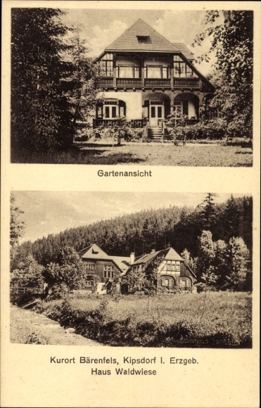 Postcard Bärenfels Altenberg in the Ore Mountains, private children&#39;s home Haus Waldwiese