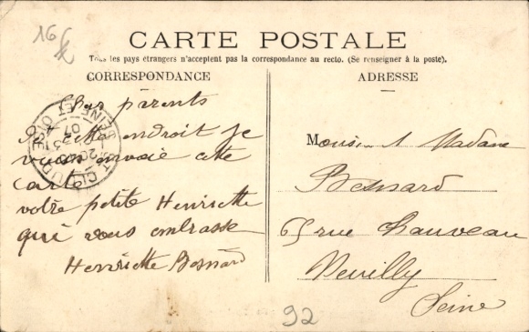 Postcard Saint Cloud Hauts de Seine, park, bandstand
