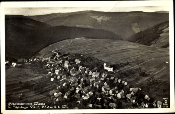 PC Meura in Thuringia, aerial photo of the place