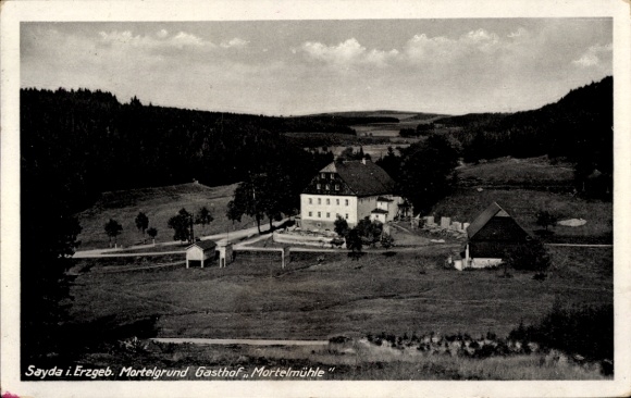 Ak Sayda im Erzgebirge, Mortelgrund, Gasthof Mortelmühle