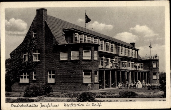 Postcard Nordkirchen in the district of Coesfeld North Rhine-Westphalia, children&#39;s sanatorium Josefshaus