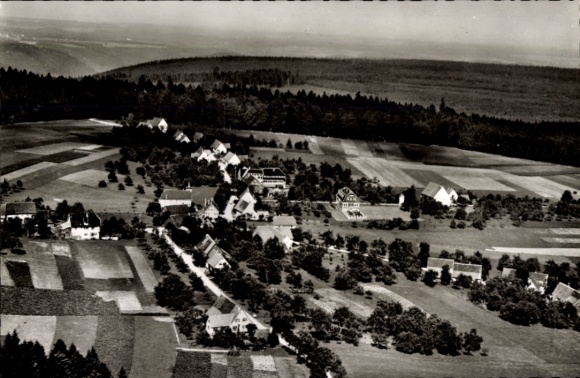 Postcard Kälberbronn Pfalzgrafenweiler in the Black Forest, aerial photograph