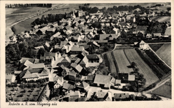 Ak Redwitz an der Rodach Oberfranken, Fliegeraufnahme