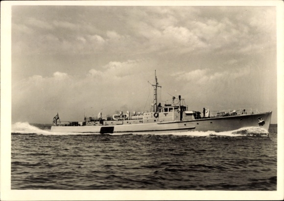 Ak Deutsches Kriegsschiff, Räumboot, Kriegsmarine