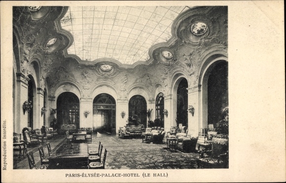 Ansichtkaart Parijs VIII Arrondissement Élysée, Élysée Palace Hotel, Le Hall