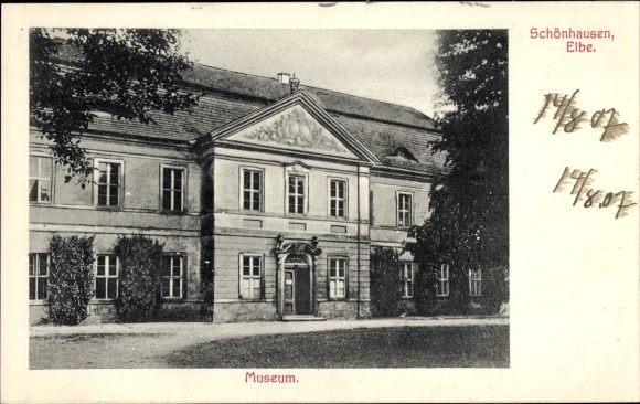 Postcard Schönhausen an der Elbe, museum