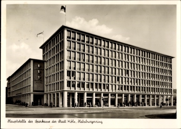 Ak Köln am Rhein, Hauptstelle der Sparkasse am Habsburgerring