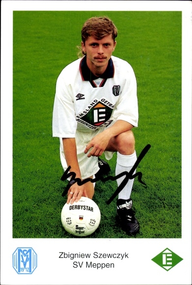 Autogrammkarte Fußballer Zbigniew Szewczyk, SV Meppen, Autogramm