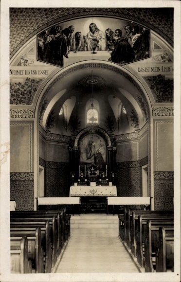 Ak Mitterbach am Erlaufsee Niederösterreich, Clemens Maria Hofbauer Kirche, Innenansicht