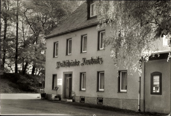 Ak Reudnitz Cavertitz, Waldschänke Reudnitz, bedrijfsrestaurant VEB vleeskuikenproductie Mockrehna