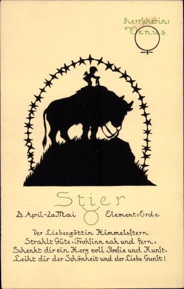 Paper cut PC Zodiac Taurus, Taurus, April 21st to May 20th