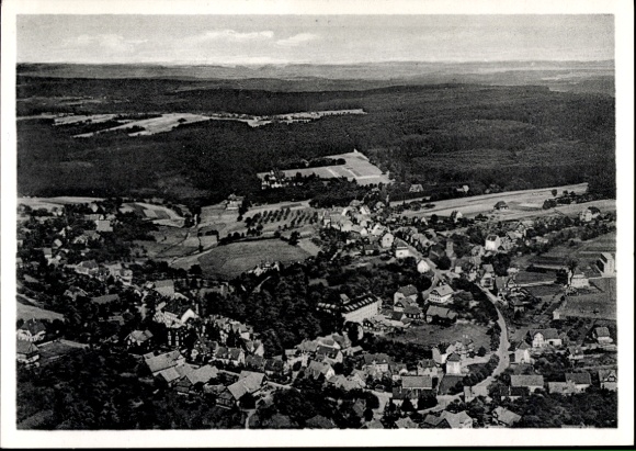 Postcard Schömberg in the Black Forest Württemberg, aerial photograph