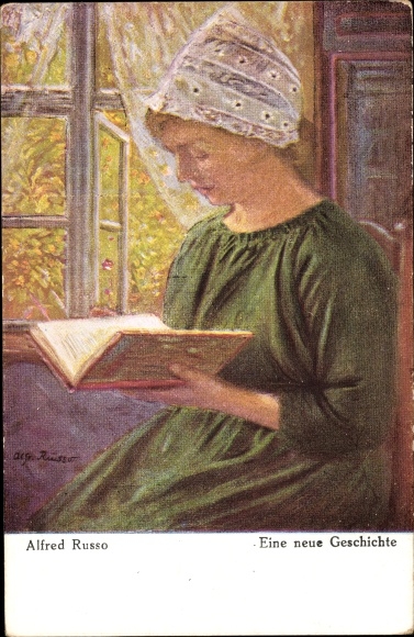 Artist Postcard Russo, Alfred, A New Story