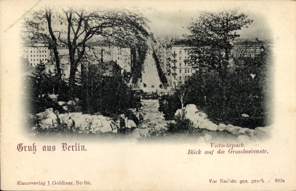 Ak Berlin Kreuzberg, Viktoriapark, Großbeerenstraße