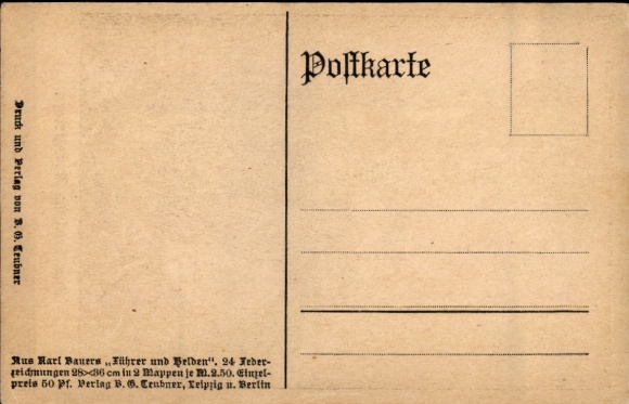 Artist Postcard Bauer, Karl, The German Crown Prince, Wilhelm of Prussia