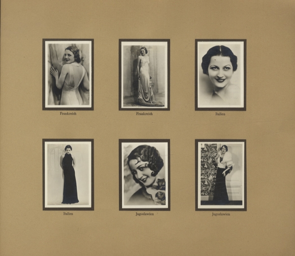 The most beautiful women in the world. Beauty queens 1933. Collector's photo album Greiling Cigarette Factory