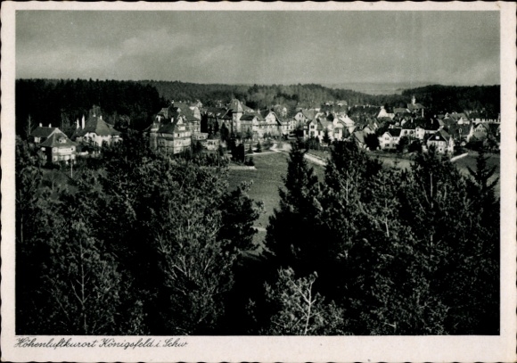 Ak Königsfeld im Schwarzwald Baden, Gesamtansicht