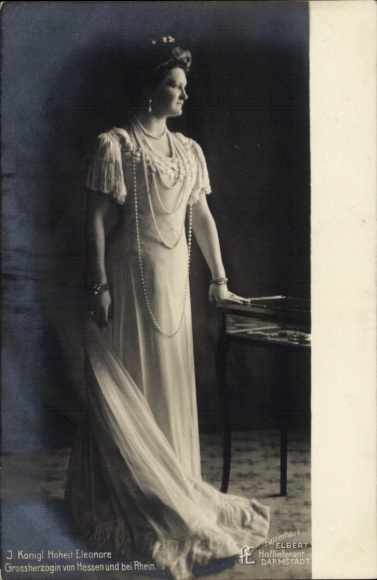 Postcard Royal Highness Eleonore, Grand Duchess of Hesse and the Rhine